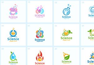 100 Science and Chemical Logo Bundle