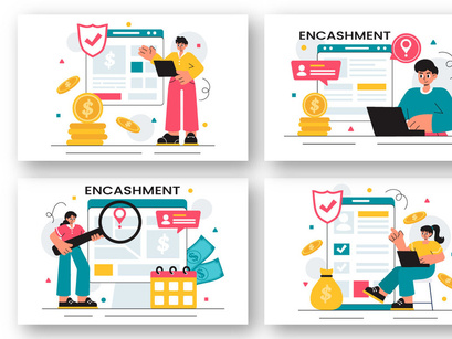 10 Banking Encashment Illustration