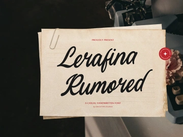 Lerafina Rumored | Casual Handwritten Font preview picture