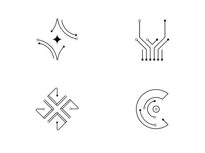 Circuit illustration design vector,  technology symbol