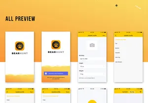 BearHunt Dating Mobile UI Kit