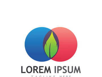 Natural green leaf logo. preview picture