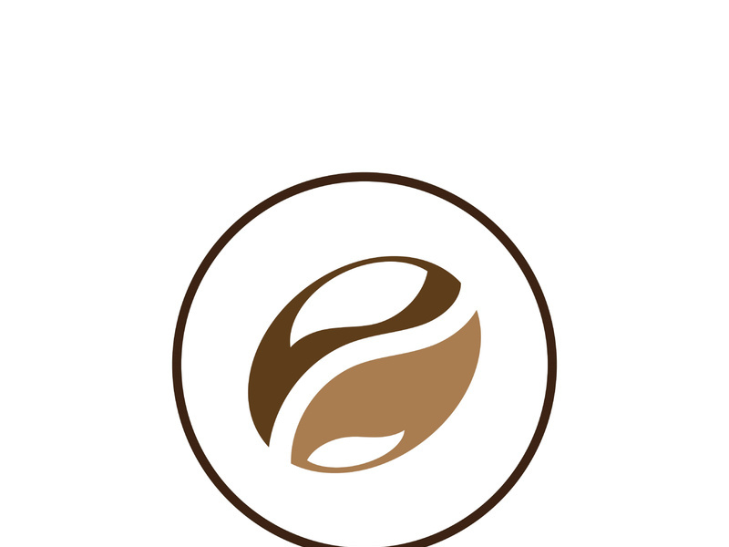 coffee bean icon vector illustration template