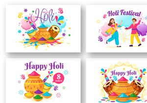 13 Happy Holi Festival Illustration