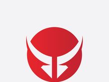 Taurus Logo Template  Red Bull Taurus Logo Template vector icon illustration