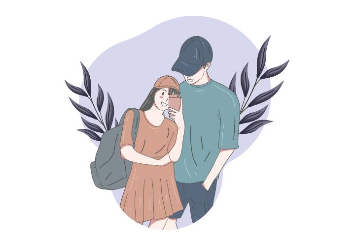 Portrait Couple, Hand drawn illustrations