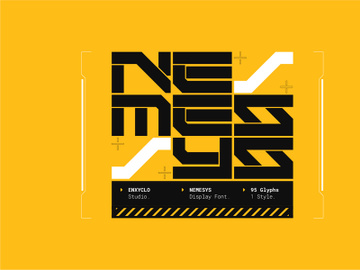 NEMESYS - Futuristic Font preview picture