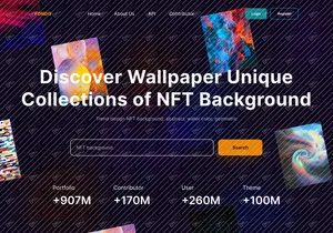 Fondo - Hero NFT Background Landing Page
