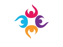 Colorful community group team People Logo Design