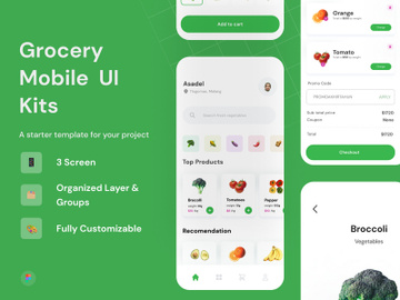 Grocery Mobile UI Kit - Umbas preview picture
