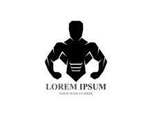 Vector object and Icons for Sport Label  Gym Badge  Fitness Logo Design