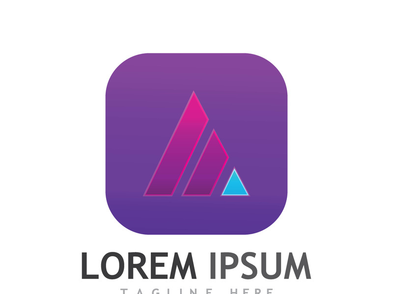 modern and creative initial letter A logo.