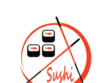 Sushi logo template vector icon for Japanese food illustration design