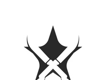 Knife logo icon template and symbol vector design illustration