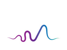 Sound waves vector illustration design template