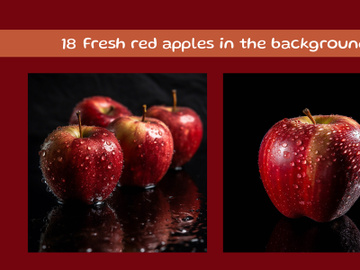 Fresh red apples in the background preview picture
