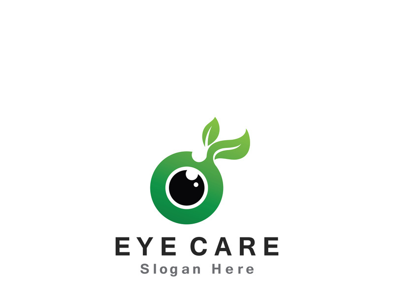 Eye Care vector logo design icon