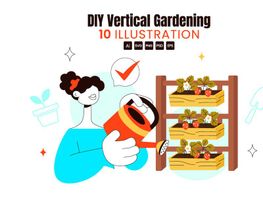 10 DIY Vertical Gardening Illustration preview picture