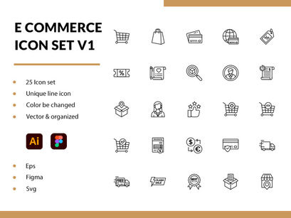 E-Commerce Icon Set V1