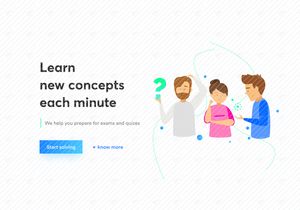 Quizzy Homepage UI Design