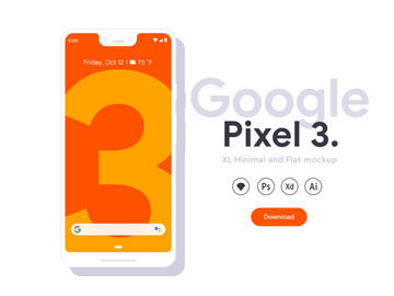Pixel 3 XL mockups - Freebies preview picture