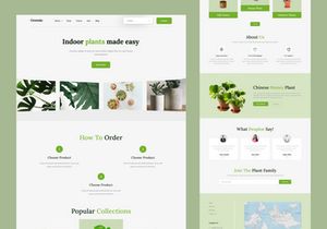 Greenie - Plant shop landing page
