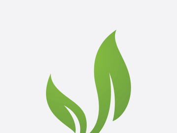 Green leaf ecological element vector icon logo preview picture