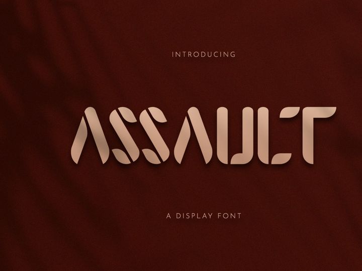 Assault Display Font