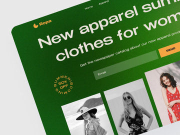 Ropa - Hero Fashion Store Landing Page preview picture