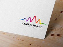 Pulse Line Equalizer Music sound logo vector