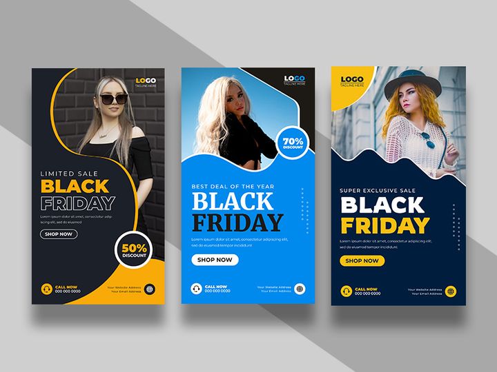 Black Friday Sale Instagram Story Template Ver-3