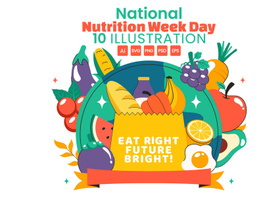 10 National Nutrition Week Day Illustration preview picture
