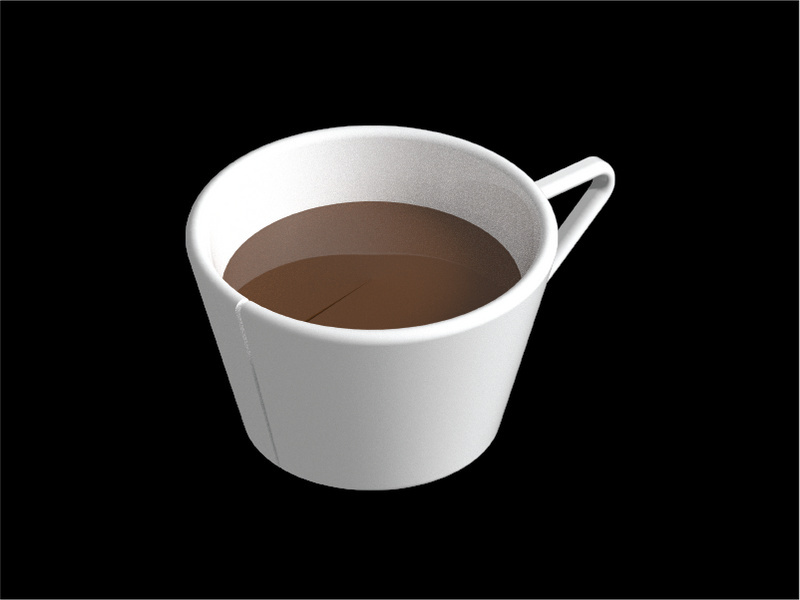 3d design coffee mug in Adobe illustrator