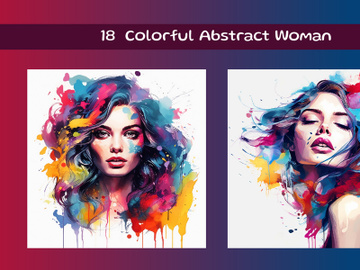 Colorful Abstract Woman preview picture