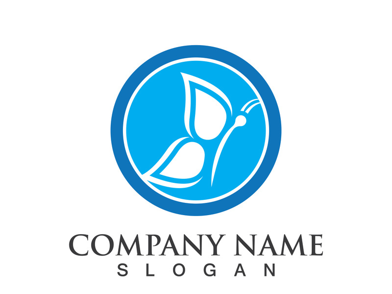 Butterfly logo icon vector design illustration