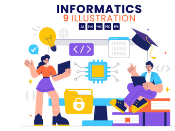 9 Informatics Logistics Software Illustration preview picture