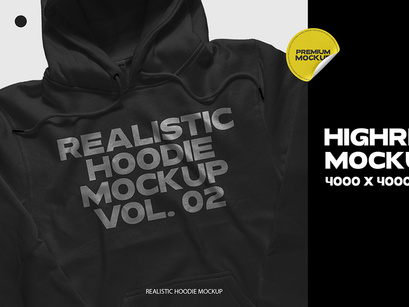 Realistic Pullover Hoodie Mockup