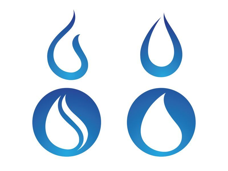 Water drop Logo Template vector illustration design