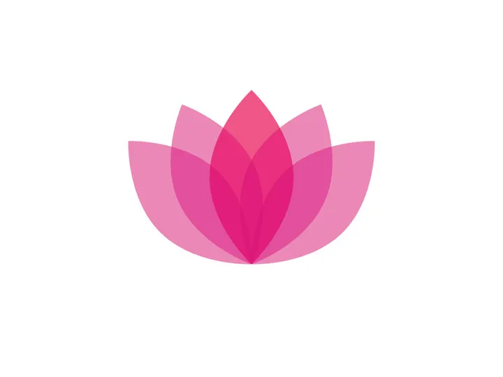 Lotus flower vector logo template