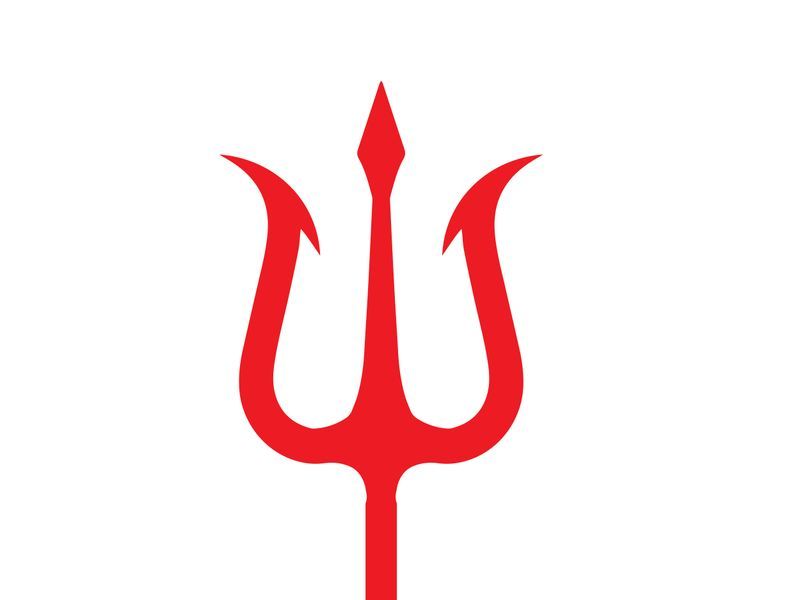 Mystic Trident Emblem Of Power magic trisula