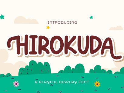 HIROKUDA – Playful Display Font