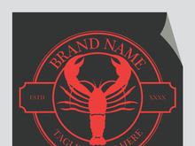 Vintage lobster logo