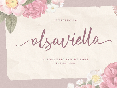 Olsaviella - Signature Font
