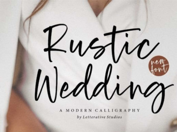Rustic Wedding Font preview picture