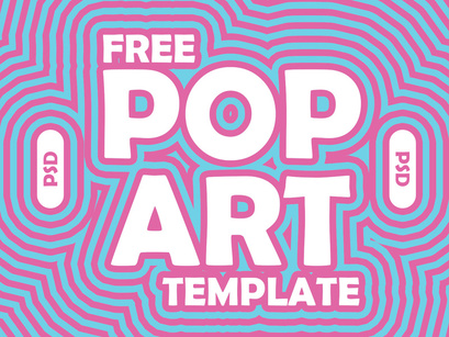 Free Pop Art Template (PSD)