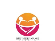 Family Love care  logo Vector icon illustration design