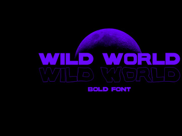 WILD WORLD | Font preview picture