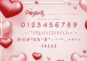 Presents - Romantic Display Font
