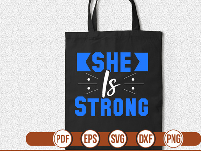 She is Strong t shirt Design