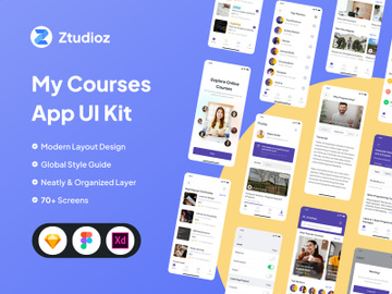 My Courses - Online Courses App UI Kit preview picture